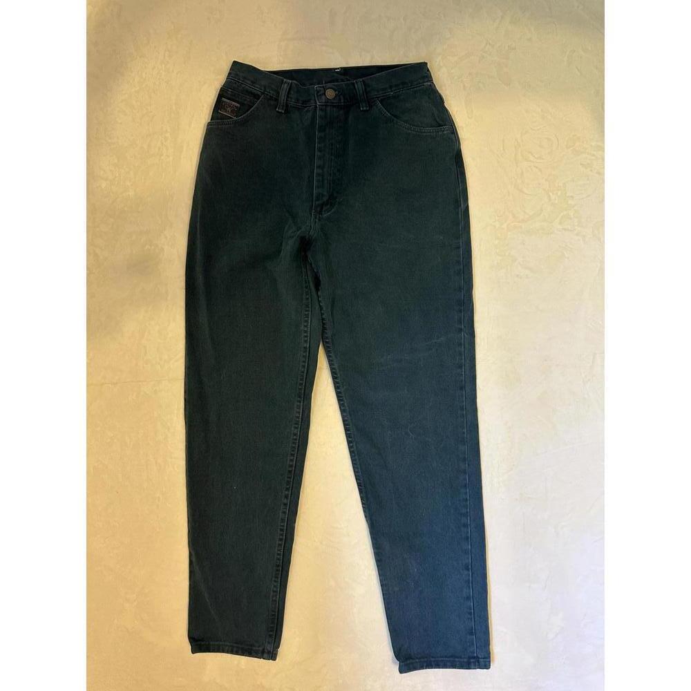 Wrangler Women's Casual Pants Sz 10 Dark Green Denim High-waisted